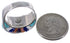 Southwest Jewelry Multicolor Sterling Silver Ring Size 9-1/2 AX37450